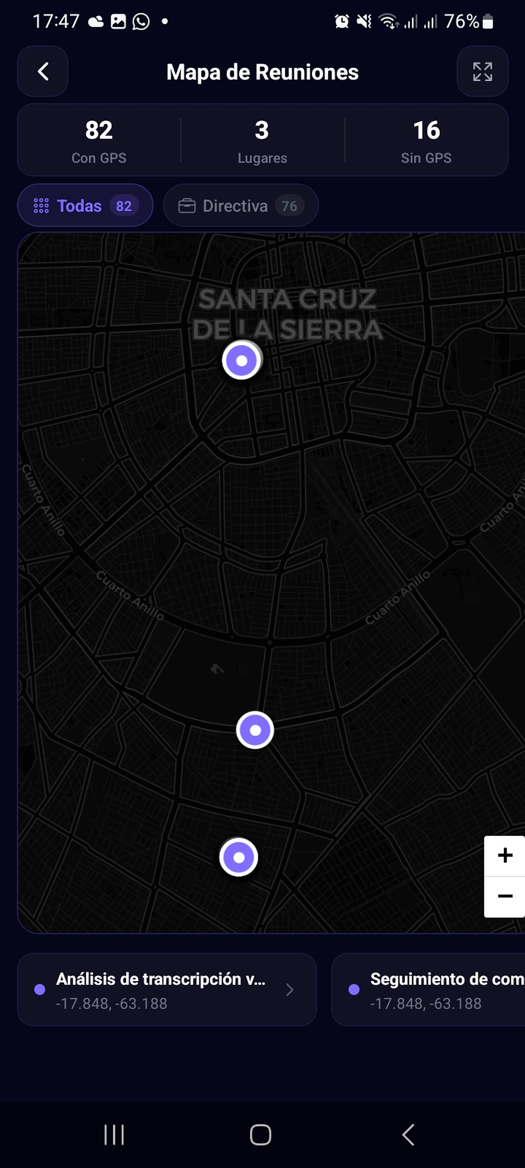 Mapa GPS
